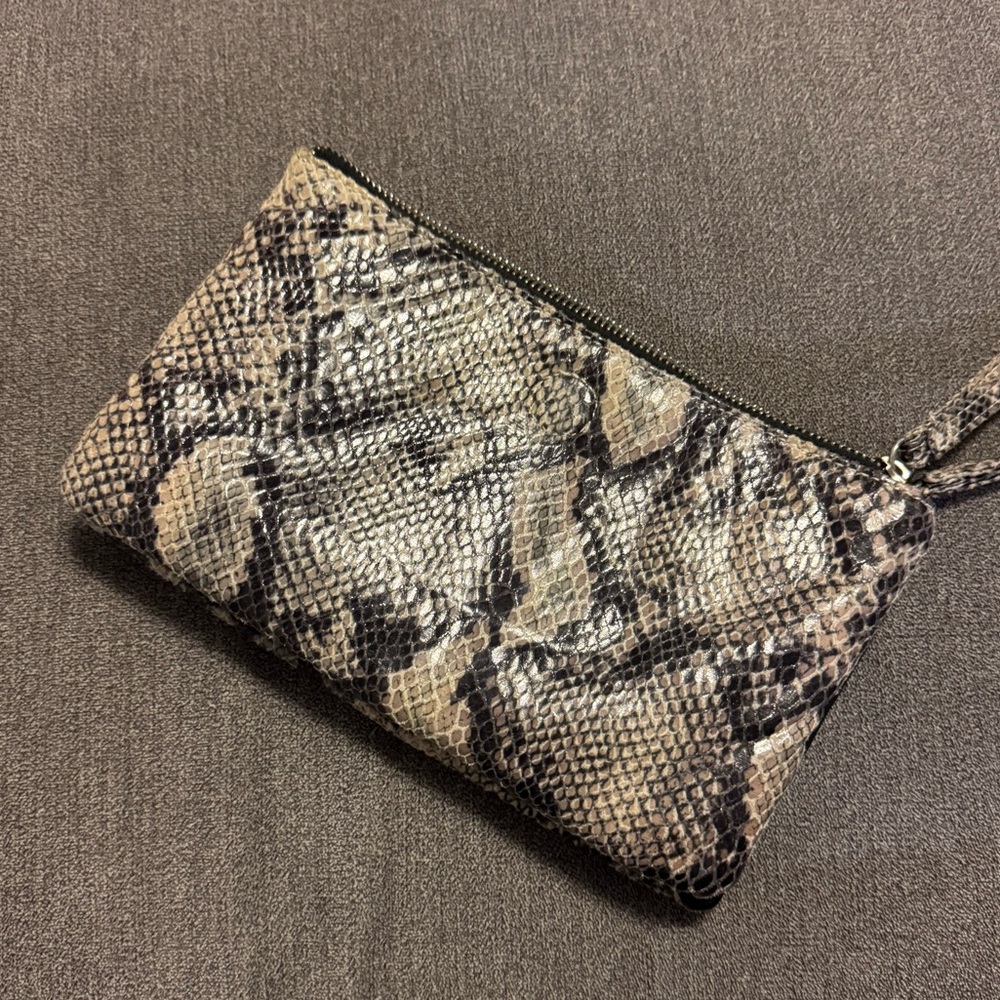 Express Snakeskin Wristlet